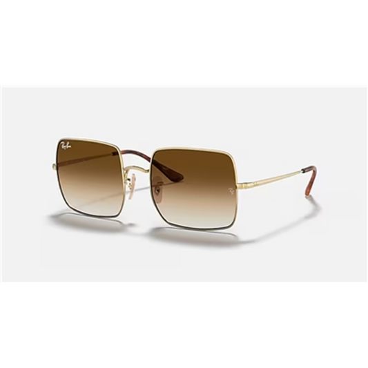 SQUARE 1971 CLASSIC SUNGLASSES, POLISHED GOLD/LIGHT BROWN, 54