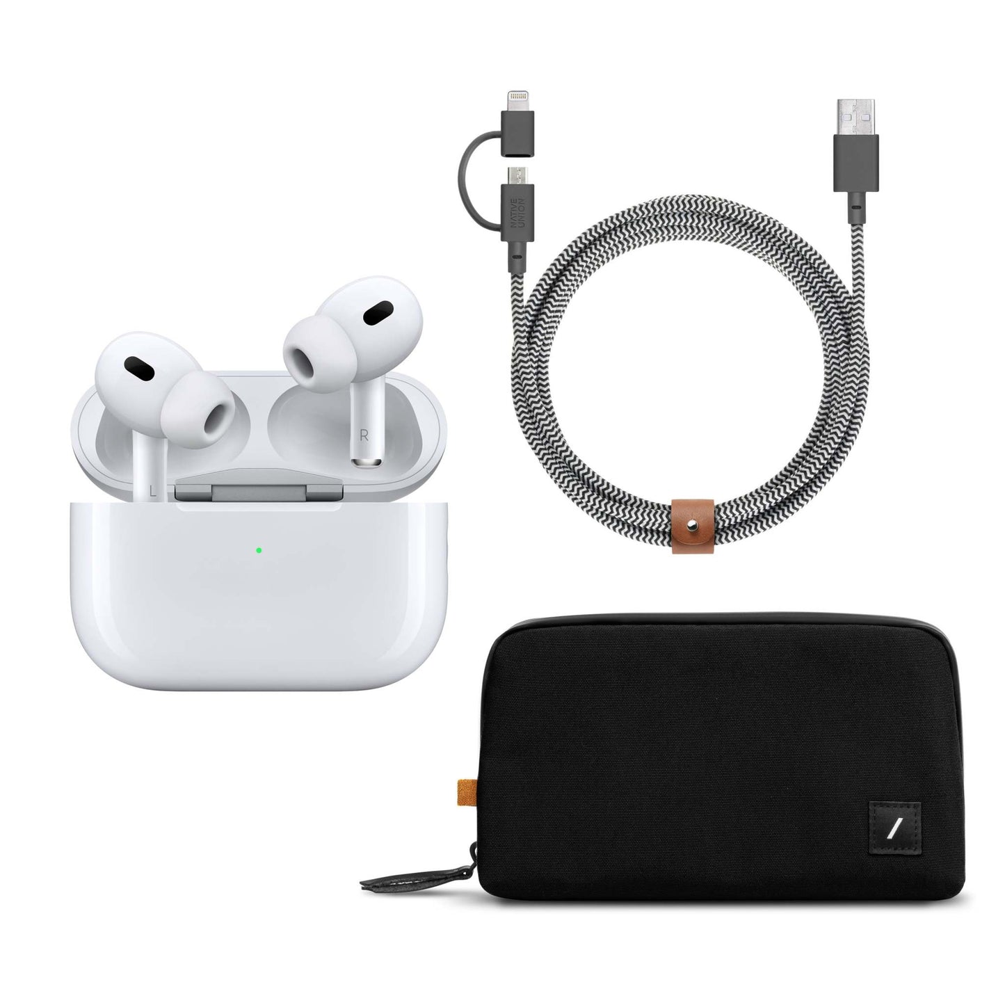 AIRPODS PRO 2ND GENERATION W/ CHARGING CABLE & ORGANIZER