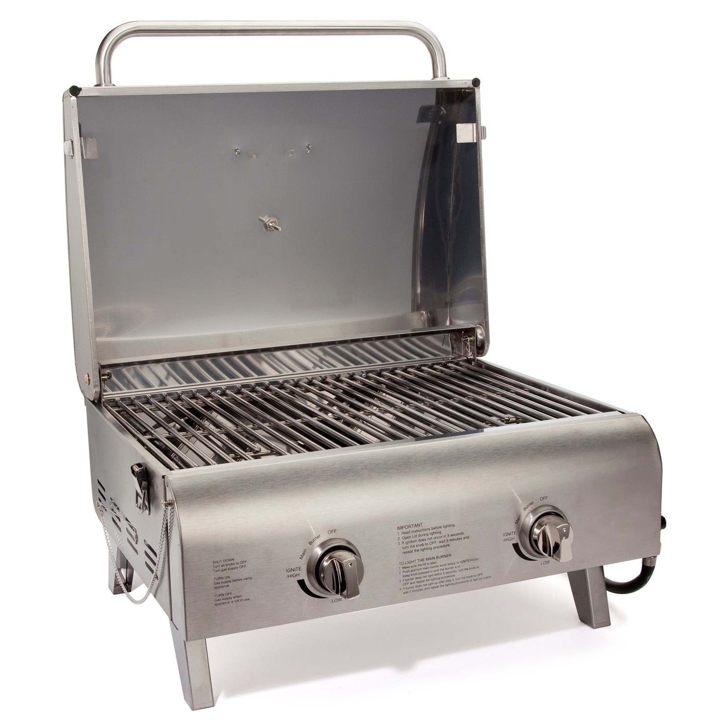 CHEFS STYLE STAINLESS TABLETOP GAS GRILL