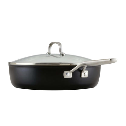 5QT HARD ANODIZED CERAMIC SAUTE PAN W/ LID