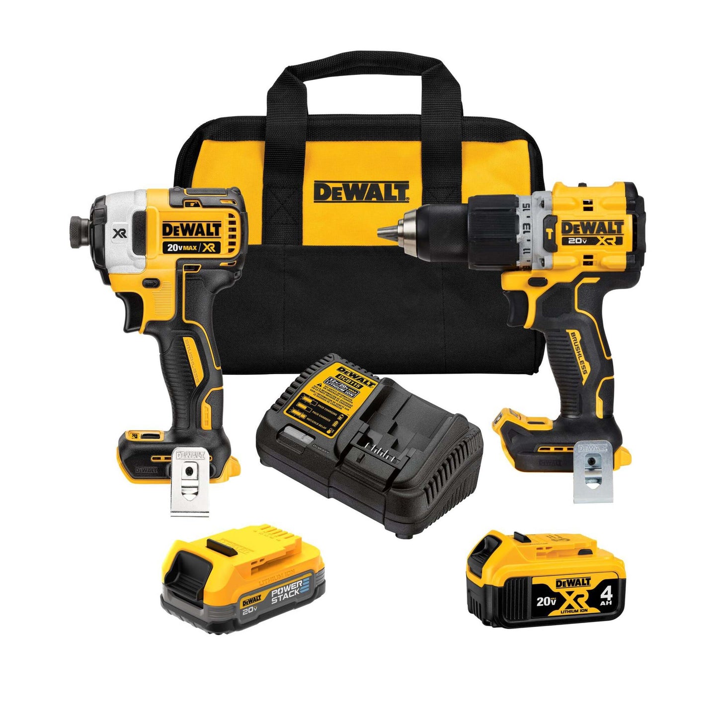 20V MAX XR BRUSHLESS 2-TOOL COMBO KIT - DRILL/DRIVER & IMPACT DRIVER