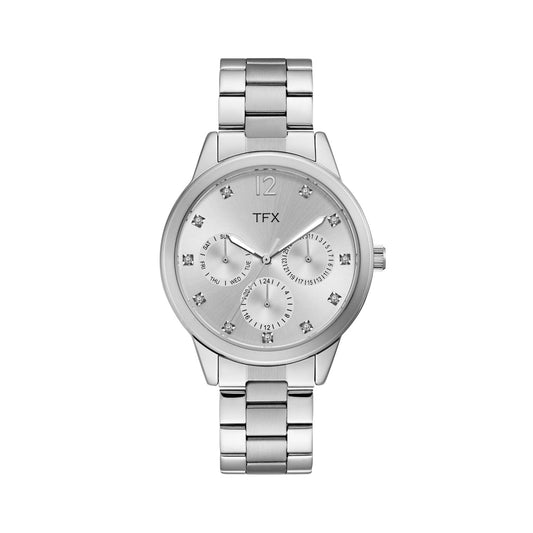 TFX LADIES SS CRYSTAL WATCH