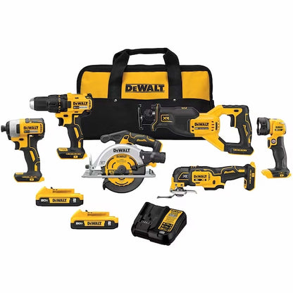 20V MAX BRUSHLESS 6-TOOL COMBO KIT W/ 2 BATTERIES