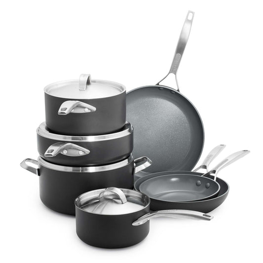 PARIS PRO HARD ANODIZED NONSTICK 11PC COOKWARE SET