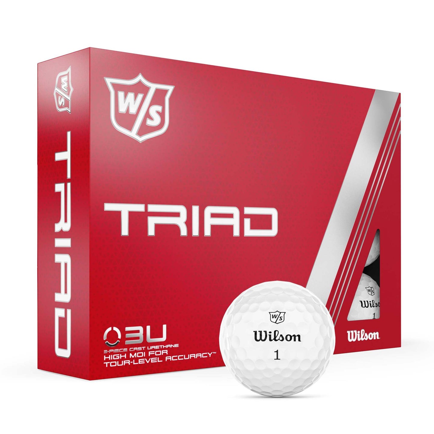 WILSON STAFF TRIAD GOLF BALLS - 12 BALLS