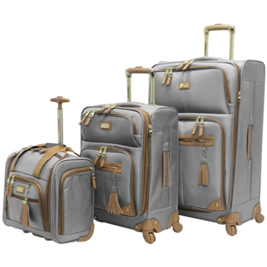 HARLO EXPANDABLE SPIN SET, GREY, 3 PIECES