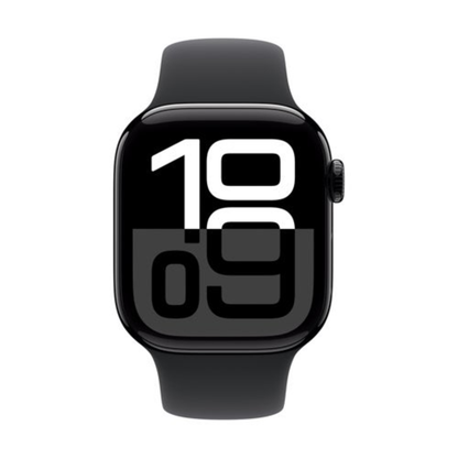 WATCH SERIES 10 GPS 42MM JET BLACK ALUMINUM CASE W/ M/L BLACK SPORT BAND