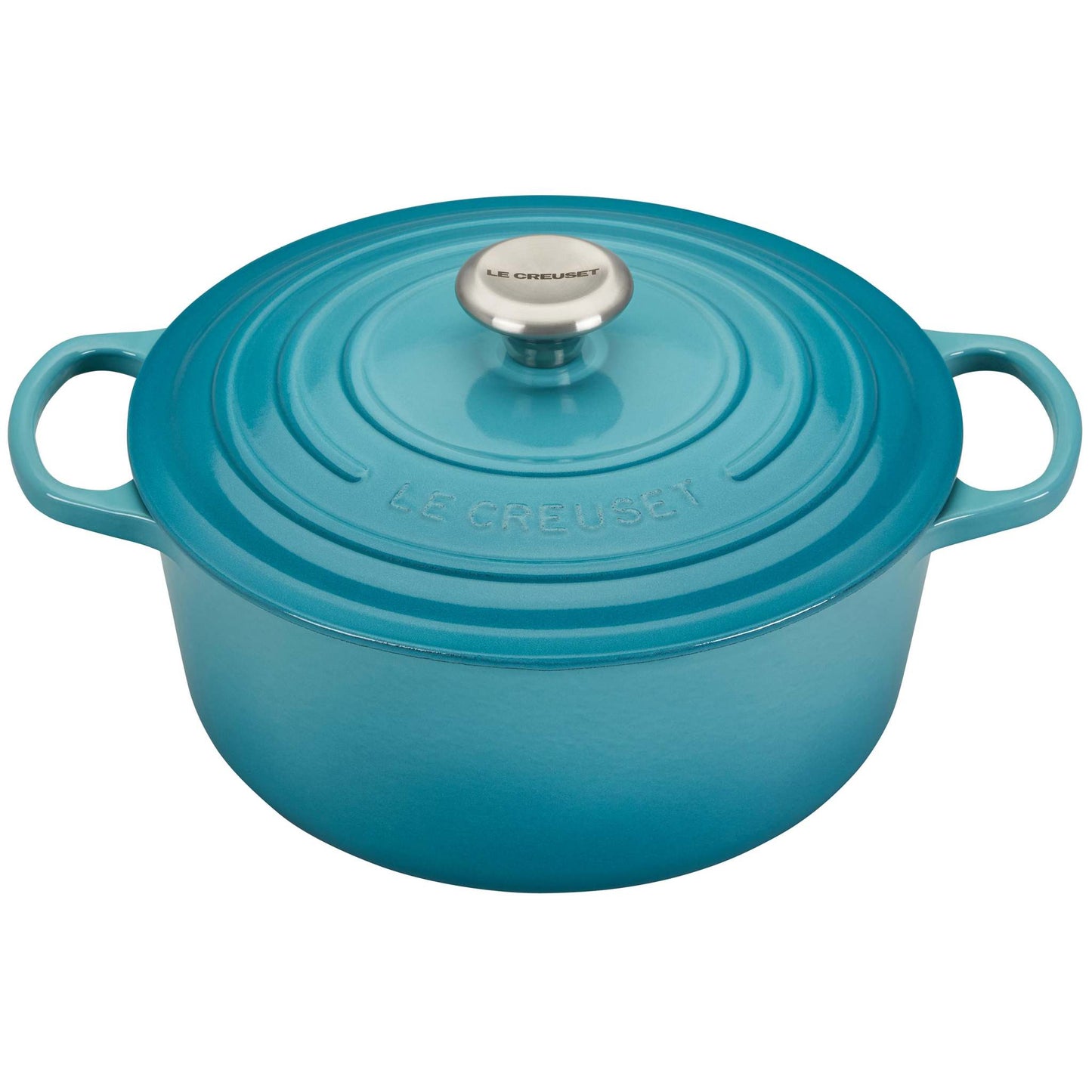 5.5QT SIGNATURE CAST IRON ROUND DUTCH OVEN CARRIBEAN