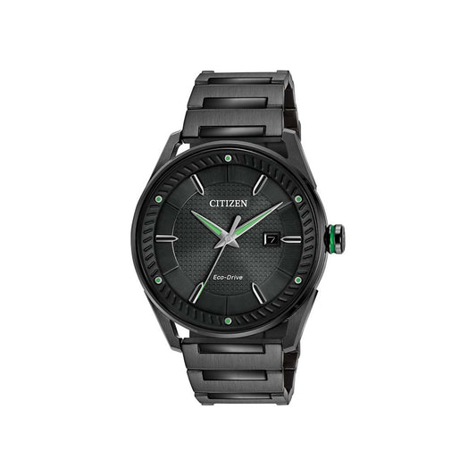 MENS ECO-DRIVE CTO ION-PLATED WATCH