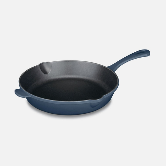 CUISINART CHEF’S CLASSIC ENAMELED CAST IRON 10" ROUND FRY PAN - PROVENCAL BLUE