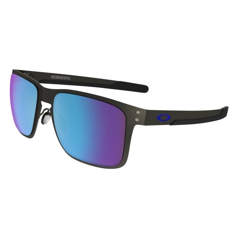 POLARIZED HOLBROOK METAL PRIZM SUNGLASSES - (MATTE GUNMETALSAPPHIRE IRIDIUM)