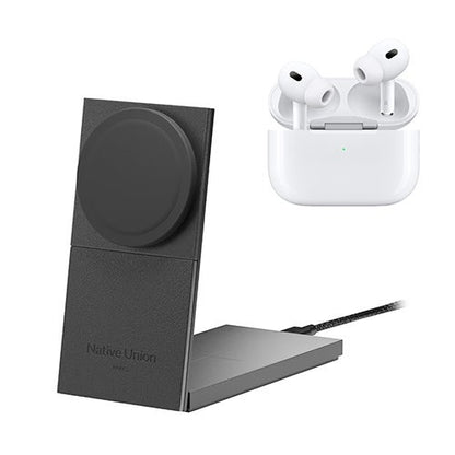 AIRPODS PRO 2ND GEN W/ MAGSAFE & RISE 2-IN-1 QI2 MAGNETIC WIRELESS CHARGER