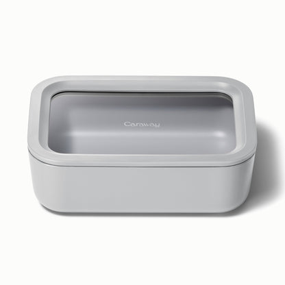 6.6 CUP GLASS FOOD CONTAINER RECTANGULAR SHAPE W/ LID