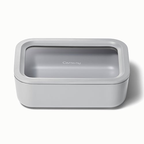 6.6 CUP GLASS FOOD CONTAINER RECTANGULAR SHAPE W/ LID