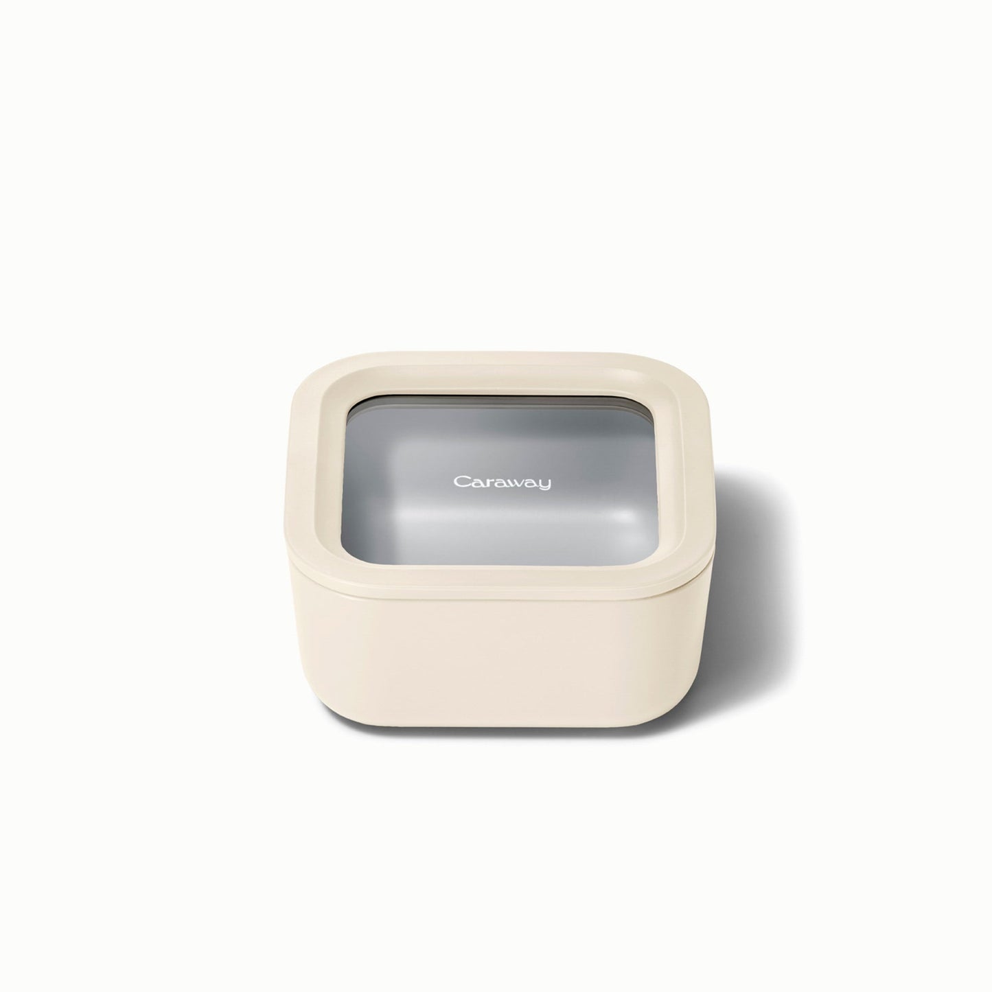 4.4 CUP GLASS FOOD CONTAINER SQUARE SHAPE W/ LID