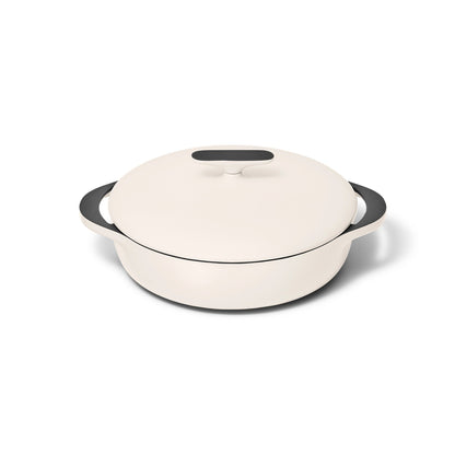 3.5QT ENAMELED CAST IRON BRAISER W/ DOMED LID