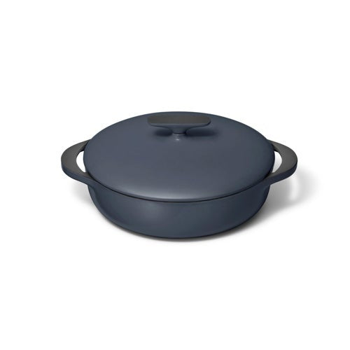 3.5QT ENAMELED CAST IRON BRAISER W/ DOMED LID