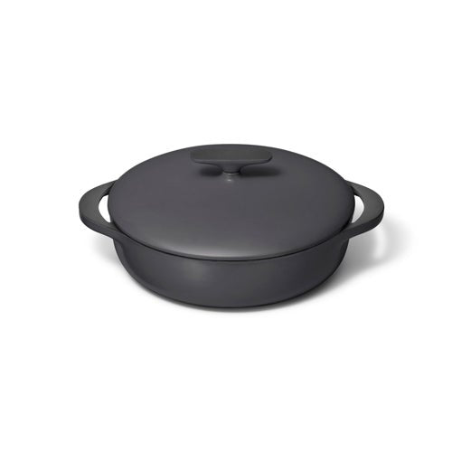 3.5QT ENAMELED CAST IRON BRAISER W/ DOMED LID