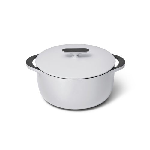 6.5QT ENAMELED CAST IRON DUTCH OVEN W/ FLAT LID