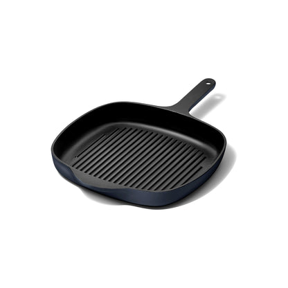 10.5" ENAMELED CAST IRON GRILL PAN