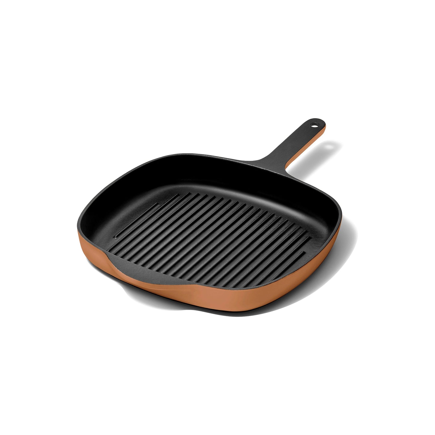 10.5" ENAMELED CAST IRON GRILL PAN