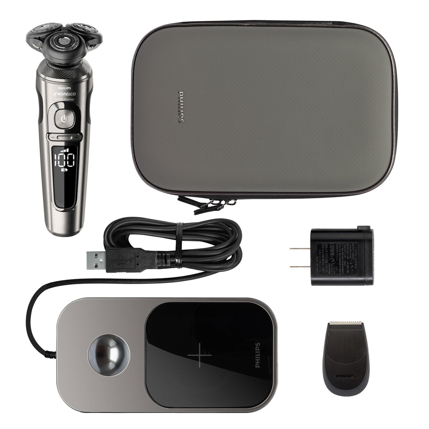 LIMITED EDITION S9000 PRESTIGE WET & DRY SHAVER W/ SENSEIQ