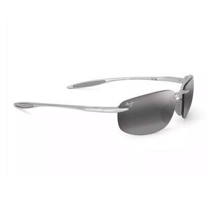 HO'OKIPA ULTRA POLARIZED SUNGLASSES, METAL MATTE SILVER FRAME, NEUTRAL GRAY LENS