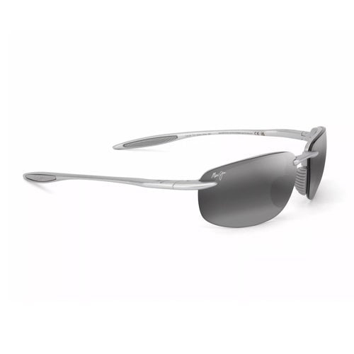 HO'OKIPA ULTRA POLARIZED SUNGLASSES, METAL MATTE SILVER FRAME, NEUTRAL GRAY LENS