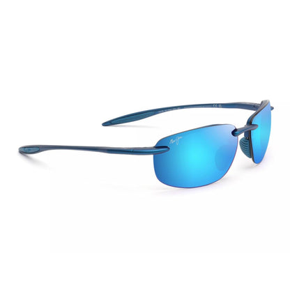 HO'OKIPA ULTRA POLARIZED SUNGLASSES, METAL MATTE BLUE FRAME, BLUE HAWAII LENS