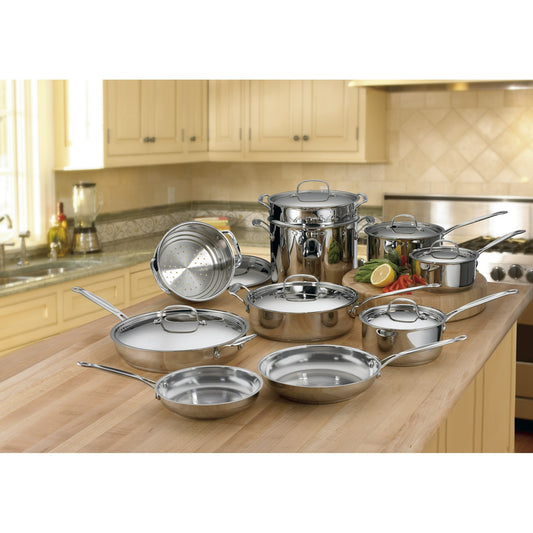 CUISINART CHEF'S CLASSIC 17-PC. COOKWARE SET