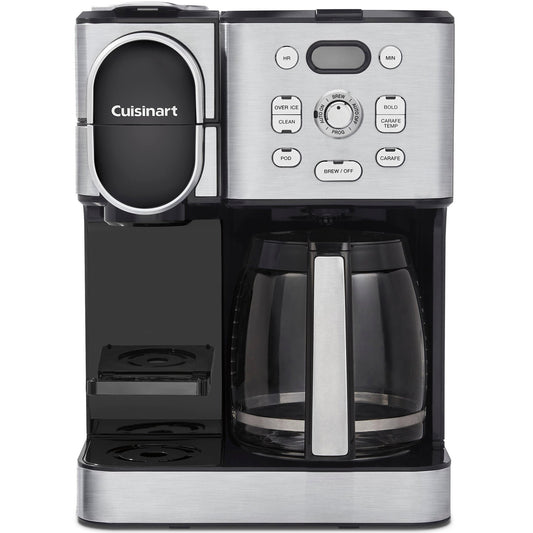 CUISINART COFFEE CENTER 12 CUP COFFEE MAKER AND SINGLE SERVE BREWER