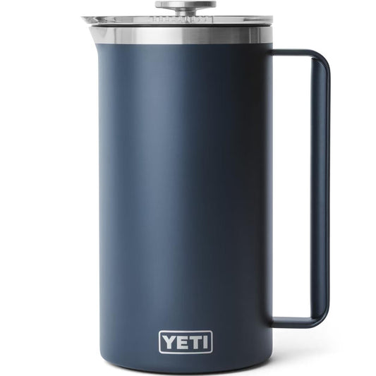 YETI RAMBLER 64 OZ. FRENCH PRESS W/TWIST TO LOCK FRENCH PRESS LID - NAVY