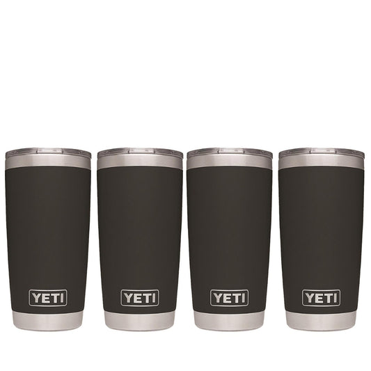 YETI RAMBLER 20 OZ. TUMBLER - BLACK (4-PACK)