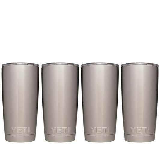 YETI RAMBLER 20 OZ. TUMBLER - STAINLESS STEEL (4-PACK)