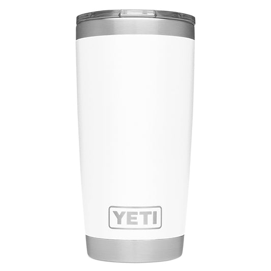 YETI RAMBLER 20 OZ. TUMBLER - WHITE