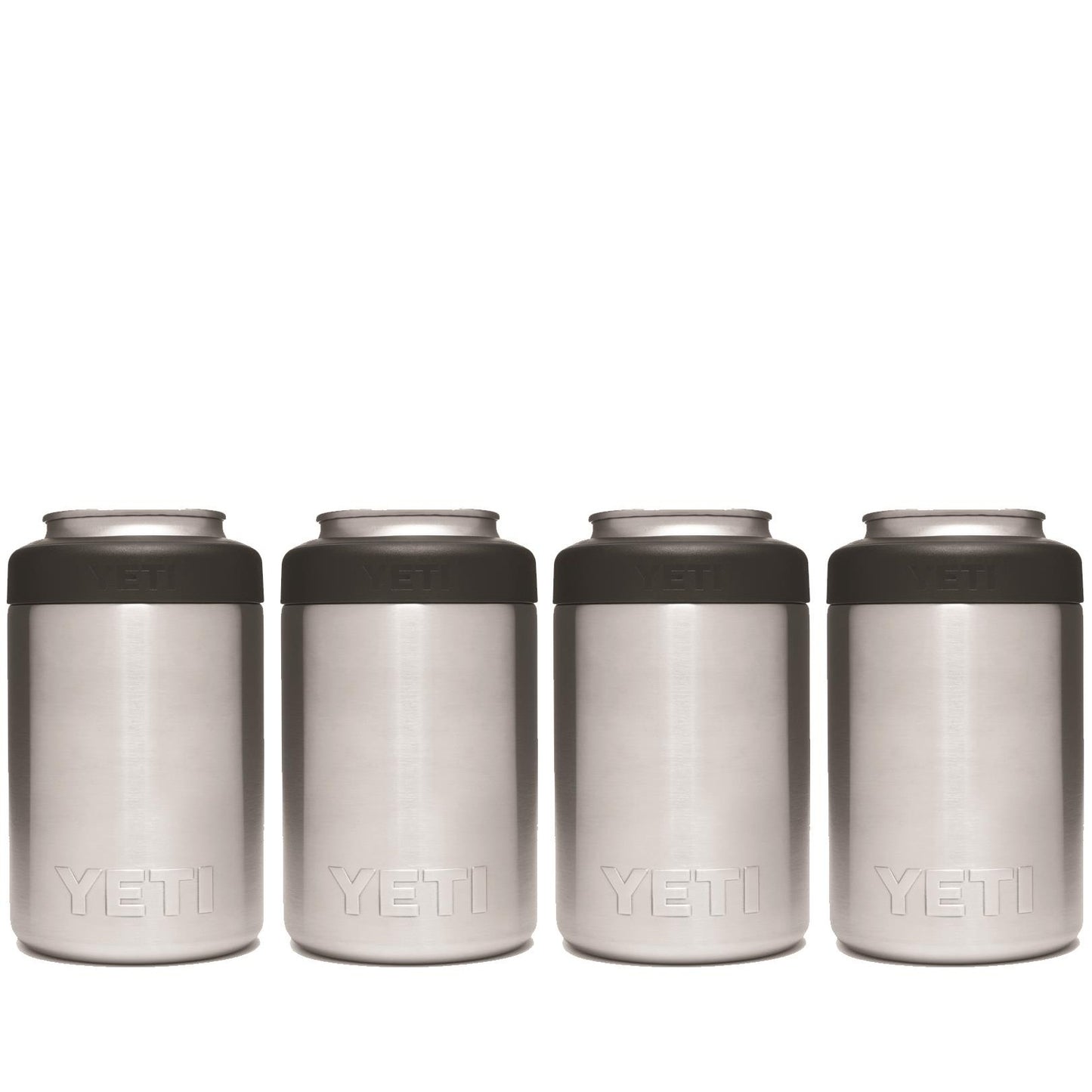 YETI RAMBLER 12 OZ. COLSTER CAN INSULATOR - STAINLESS STEEL (4-PACK)