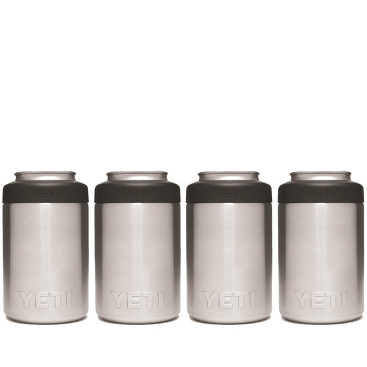 YETI RAMBLER 12 OZ. COLSTER CAN INSULATOR - STAINLESS STEEL (4-PACK)