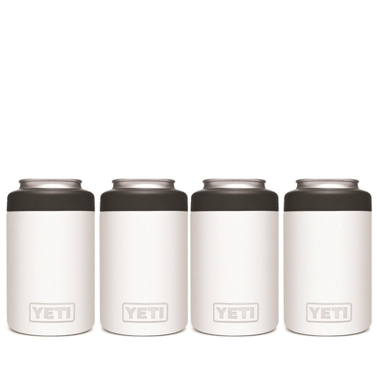 YETI RAMBLER 12 OZ. COLSTER CAN INSULATOR - WHITE (4-PACK)