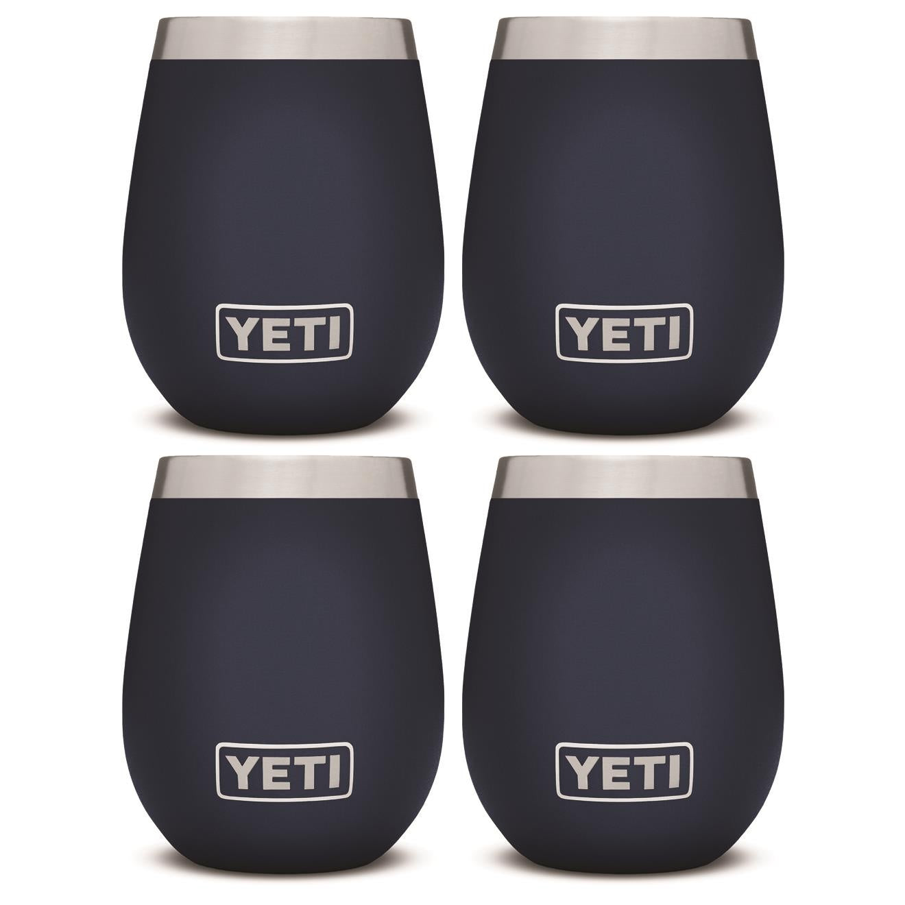 YETI RAMBLER 10 OZ. WINE TUMBLER - NAVY (4-PACK)