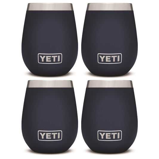 YETI RAMBLER 10 OZ. WINE TUMBLER - NAVY (4-PACK)