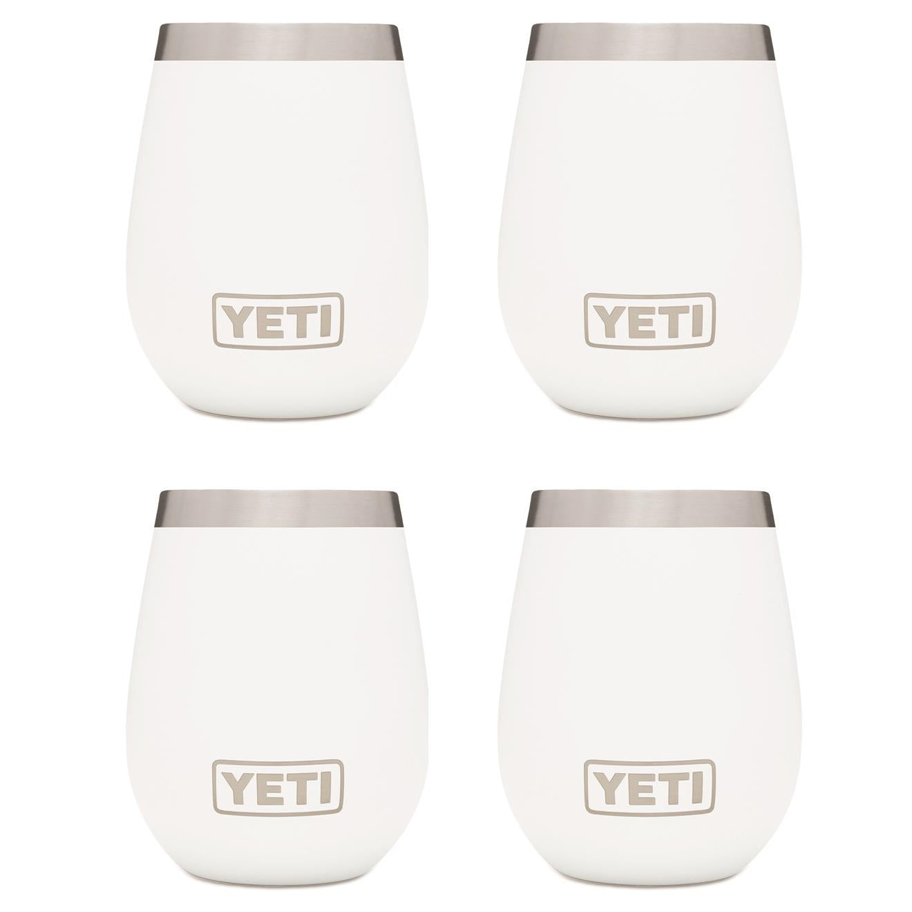 YETI RAMBLER 10 OZ. WINE TUMBLER - WHITE (4-PACK)