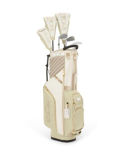 TUMI ALPHA GOLF STAND BAG - OFF WHITE/TAN