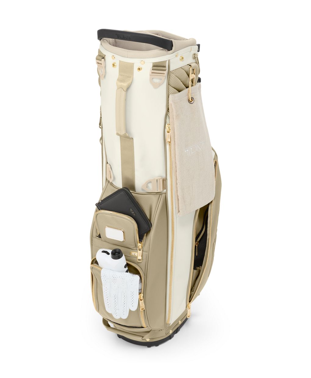TUMI ALPHA GOLF STAND BAG - OFF WHITE/TAN