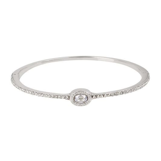 SIGNATURE LOGO PAVE BANGLE