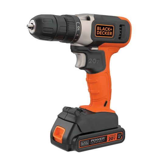 20V MAX CORDLESS 3/8" DRILL/DRIVER W/ BATTERY & CHARGER