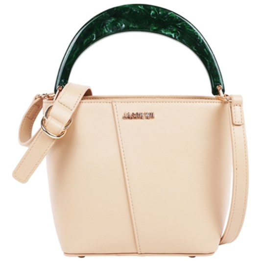 SMALL SMOOTH PU TOTE, TAN