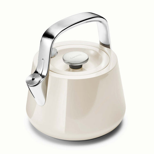 STOVETOP WHISTLING TEA KETTLE CREAM