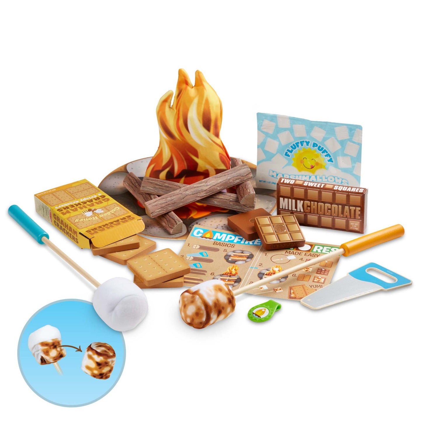 LET'S EXPLORE CAMPFIRE S'MORES PLAYSET, AGES 3+ YEARS