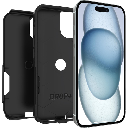 OTTERBOX APPLE IPHONE 15, IPHONE 14 AND IPHONE 13 COMMUTER SERIES CASE - BLACK