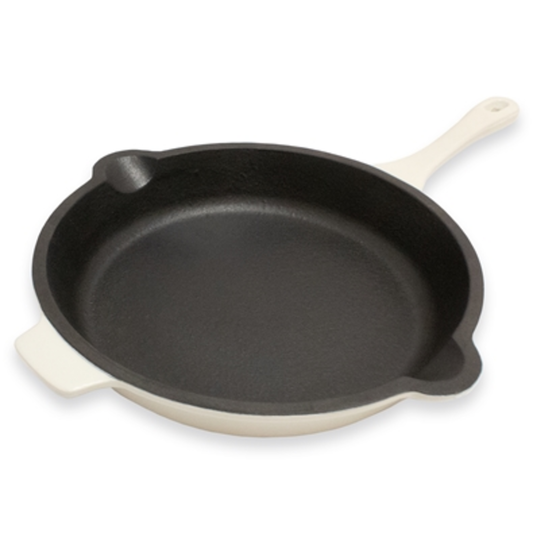 NEO CAST IRON FRY PAN, MERINGUE, 10"